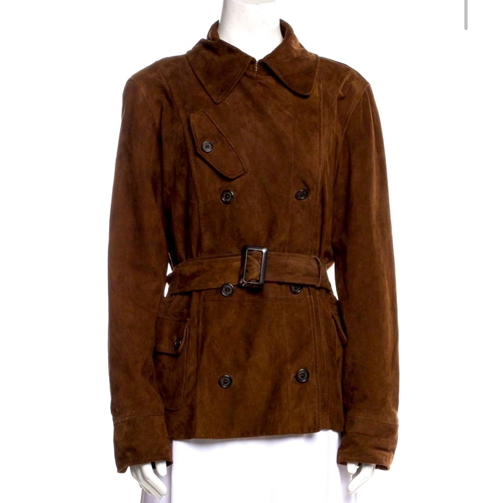 Ralph Lauren Suede Trench Coat